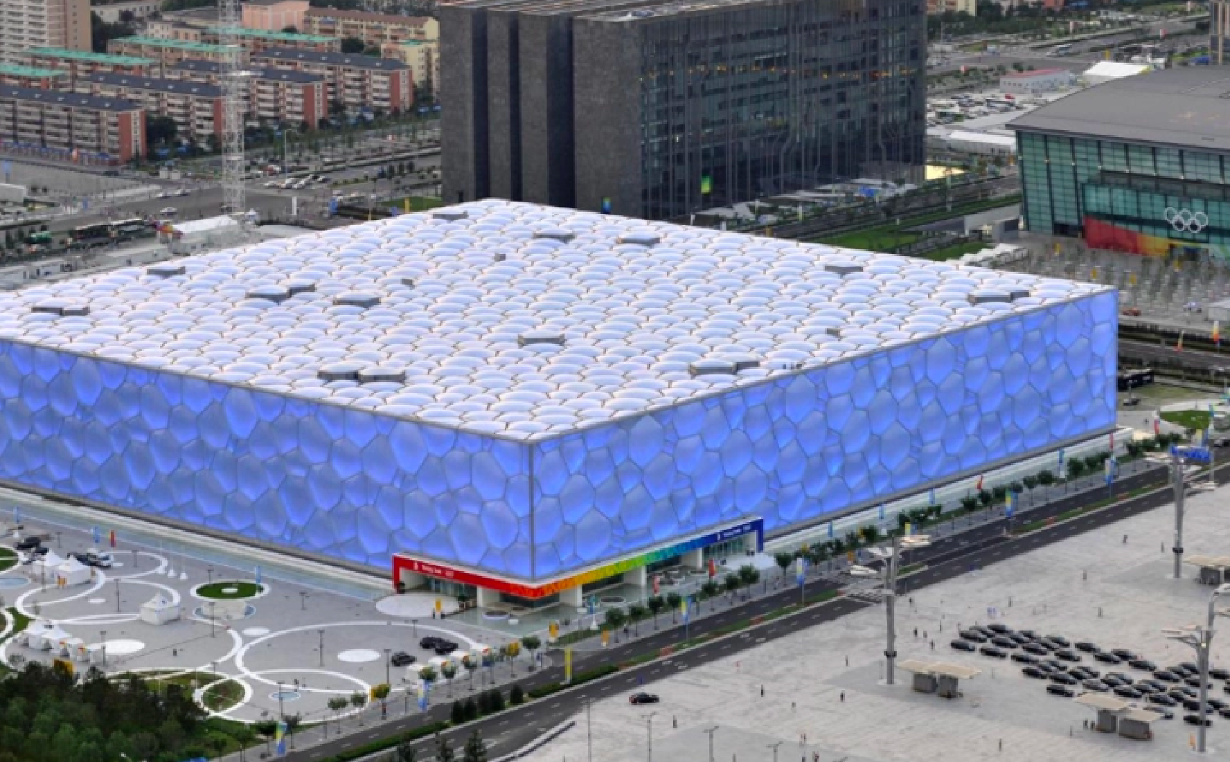 Winter Olympics Water Cube Building
